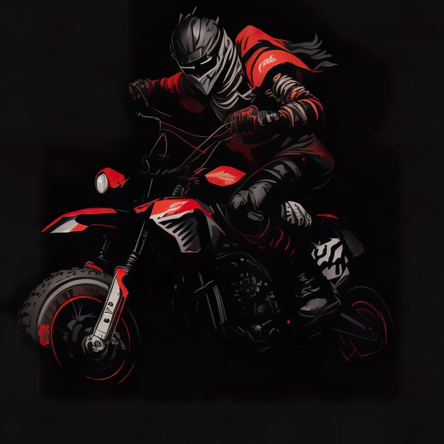 A person riding a motorcycle with a helmet on.