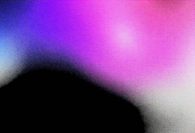 a person  s face is shown with a pink and purple color