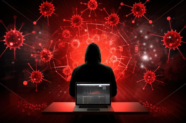 Photo person sitting in front of laptop computer