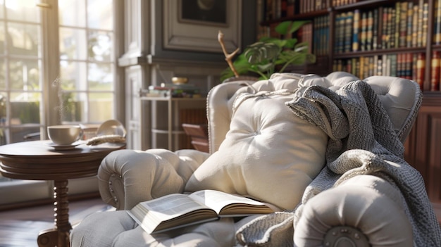 a person sleeping on a couch with a book on the cover