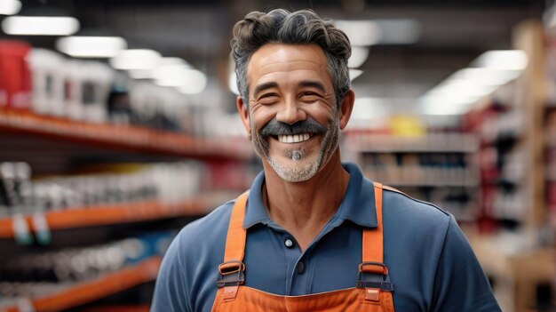 Photo person_smiling_and_happy_hardware_store_worker