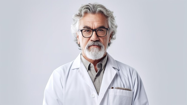 A person standing infront of a solid white background