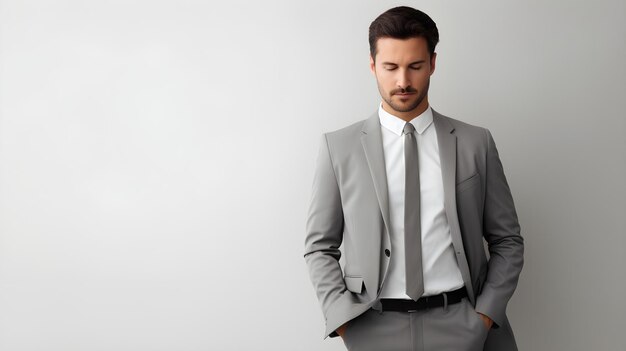 A person in a stylish suit posing with laidback charm