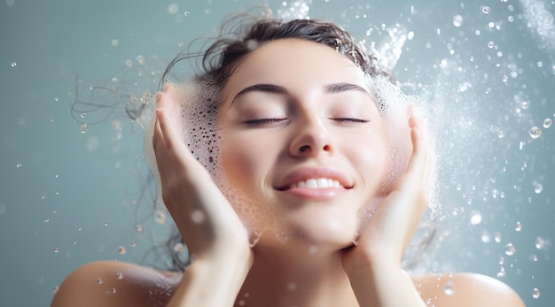 A Person Taking A Shower