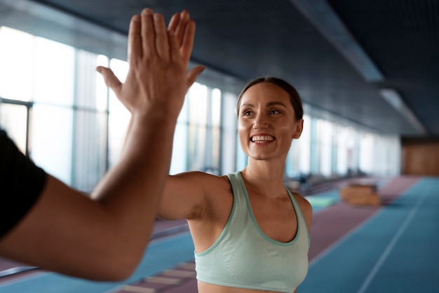 Photo person training for athletics