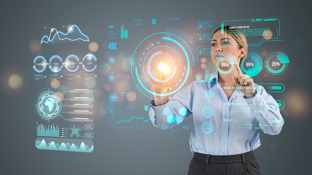 person using ai tool at job