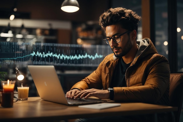 a person using a laptop