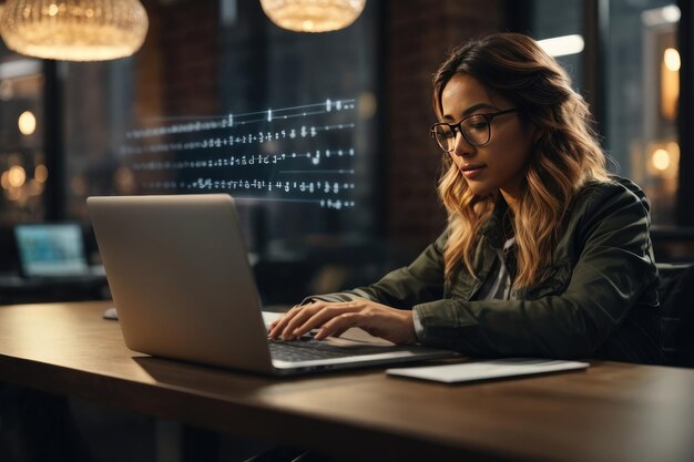 a person using a laptop