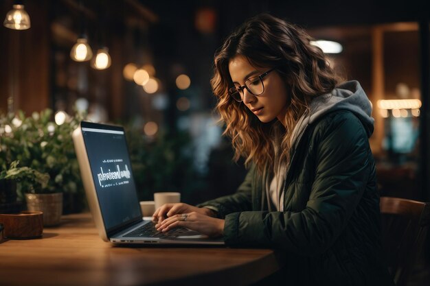 a person using a laptop