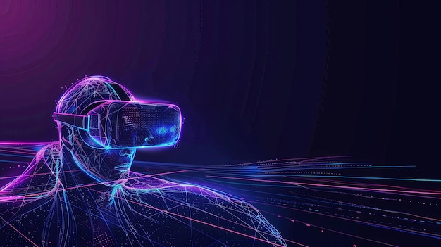 VR 및 AR 구글을 사용하는 사람