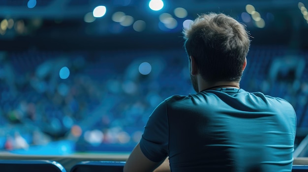 Person watching an event from the back