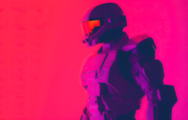 ヘルメットとゴーグルをかぶった人