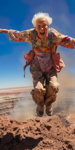 Photo a person wearing a shirt that says  the name of the desert