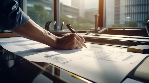 Person Writing on Paper With Pen