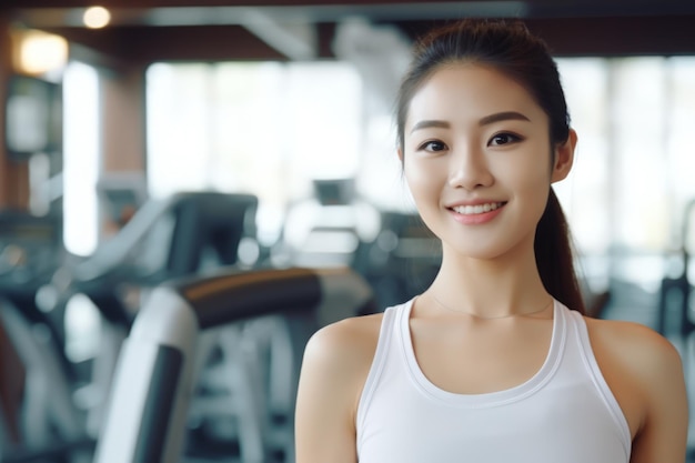 Premium AI Image | Personal woman trainer smiling and fit woman in gym ...