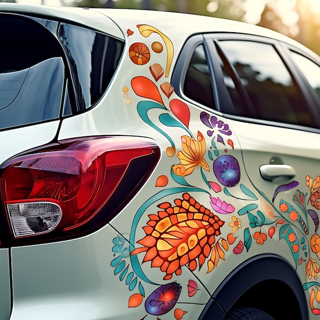 Персонализируйте свой автомобиль с помощью креативных печатных наклеек DIY Design Fun