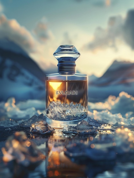 Personalized luxury perfume photography background