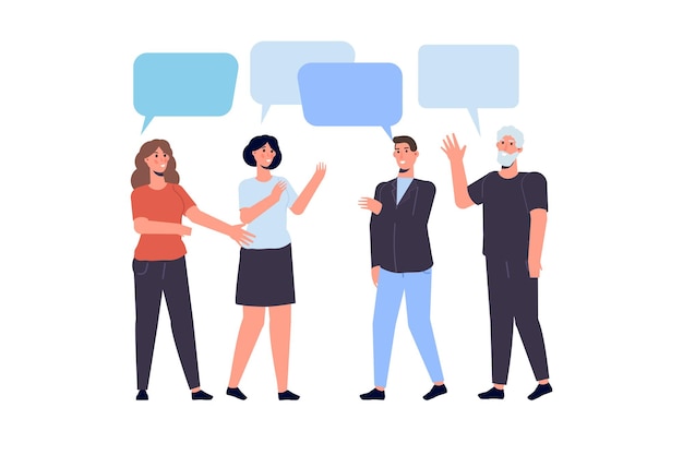 Personeelsgesprek teamvergadering of brainstormconcept Vectorillustraties