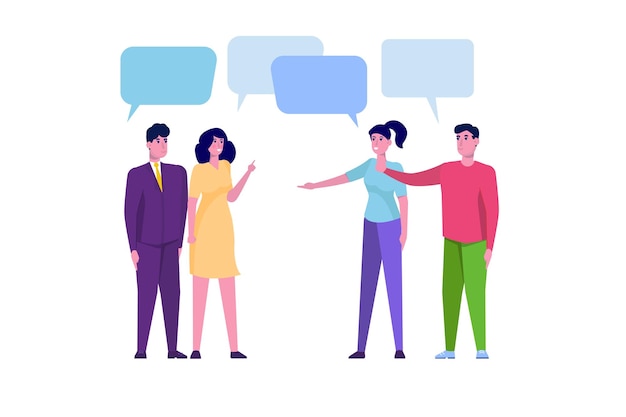 Personeelsgesprek teamvergadering of brainstormconcept Vectorillustraties