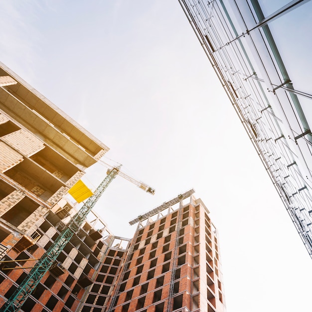 Perspectief van nieuwe gebouwen