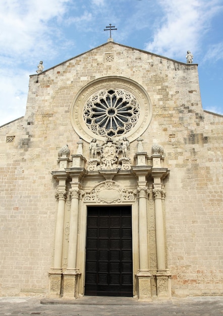 Prospettiva della cattedrale di otranto puglia italia