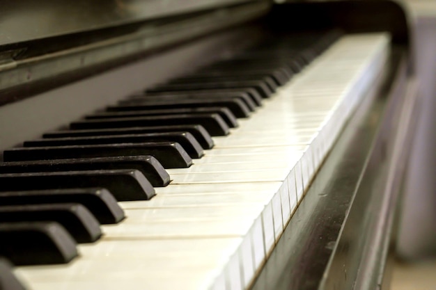 Perspective view of Piano keyboard