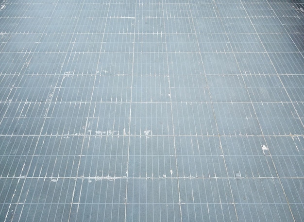 Perspective view of the slate tile floor