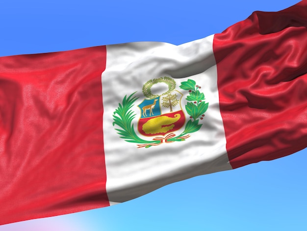 Photo peru of flag