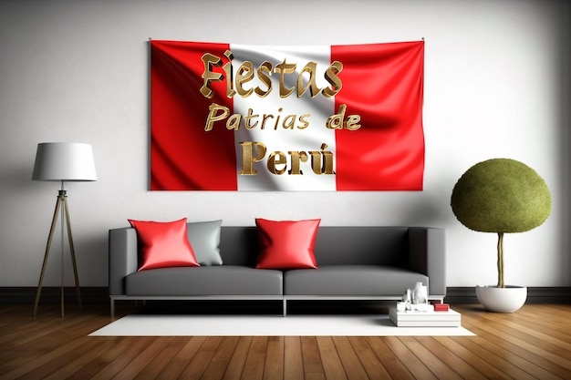 Peru Independence Day Celebration July 28th Felices Fiestas Patrias or Peruvian pride freedom admiration holiday Generative AI