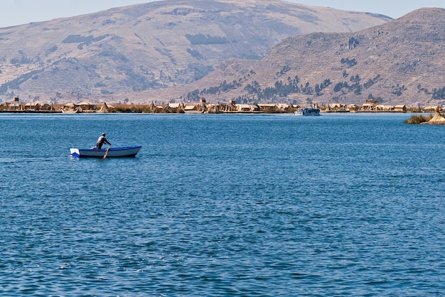 Peru Titicaca meer taquile eiland