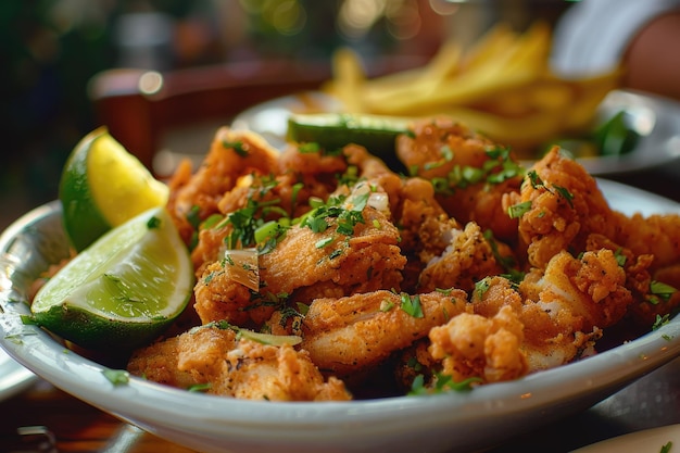 Peruaans eten Chicharrones van vismeel