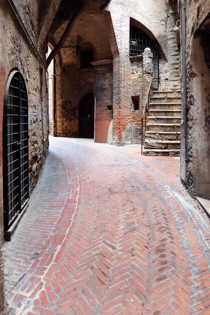 Perugia Italy Beautiful old street in historic center of Perugia