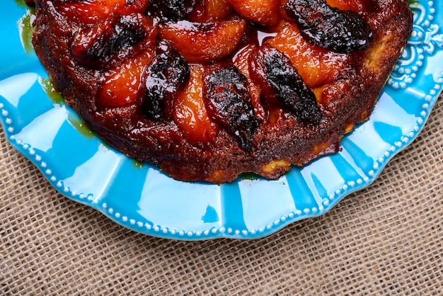 Perziktaart Tarte Tatin