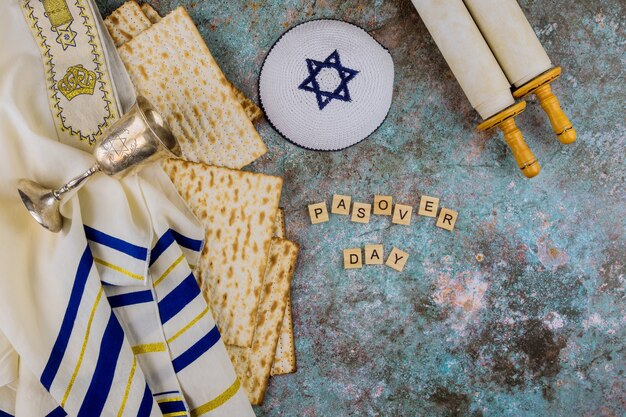 Photo pesach passover celebrating symbols of great jewish family holiday