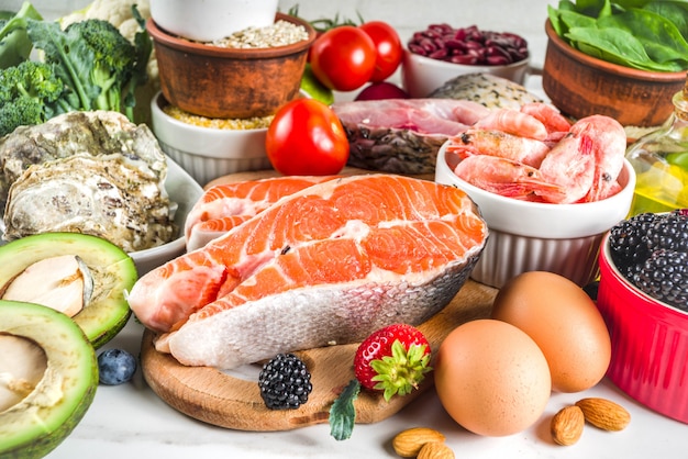 Photo pescetarian diet plan ingredients