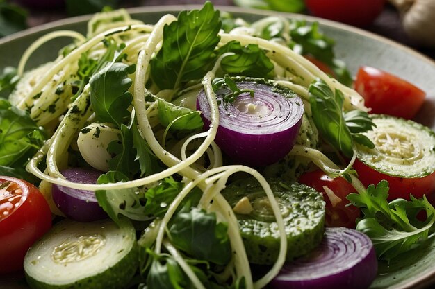 Foto insalata di pesto e rapa