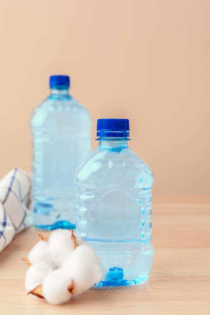 PET bottles of water 