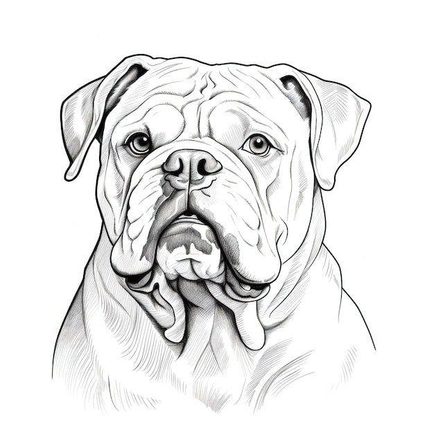 Pet Bulldog Dog ai gegenereerd