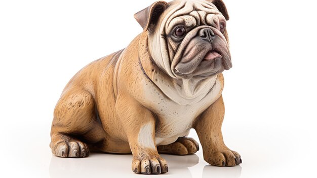 Photo pet cute english bulldog