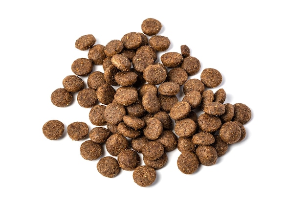 Pet food isolated on a white background