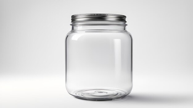 pet jar isolated on white background