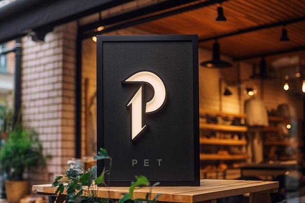 Photo pet shop sign logo