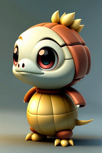 Pet turtle baby ornament toy 3d rendering model character character prop design