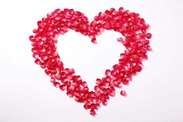 Петальный праздник красное сердце праздник святого Валентина любовь белый романтический фон декоративный