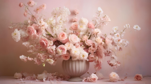 Petals blush pink floral