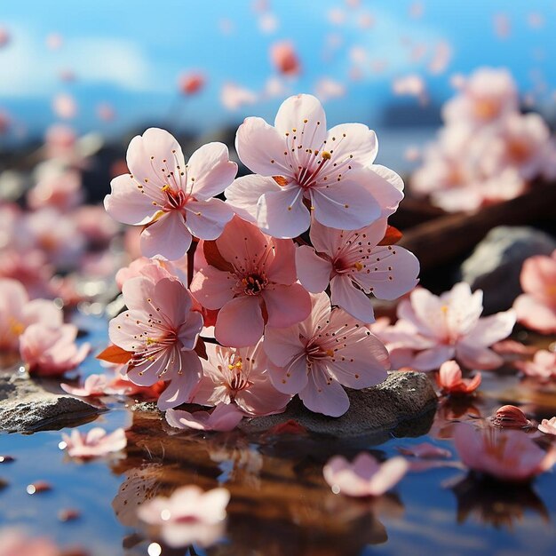 Petals of Grace Cherry Blossom achtergrondbeeld