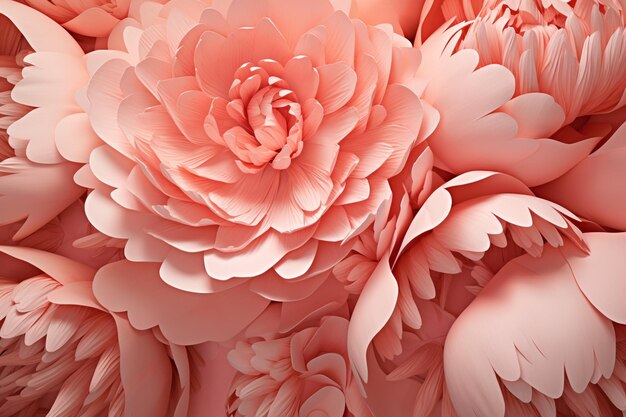 Photo petals of peony flowers close up