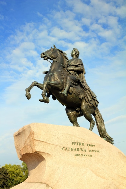 Peter 1-monument in Sint-petersburg