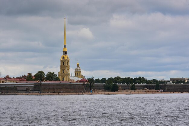 Peter and Paul fortress and Neva river in St Petersburg