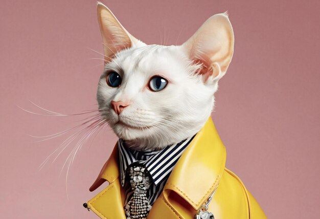 Photo pets in fashionable clothes